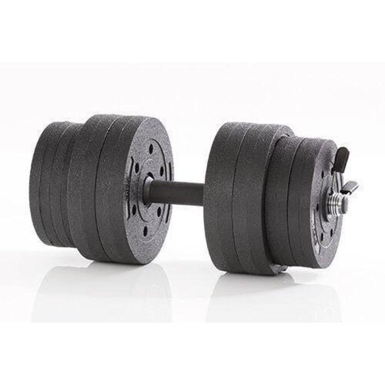 Utež active 15kg, dumbbell set vinyls, Gymstick
