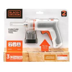 Akumulatorski vijačnik Black+Decker BCRTA01, 3,6 V + dodatki