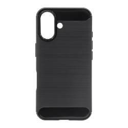 Gumiran ovitek (TPU) za Apple iPhone 16, A -Type, črn