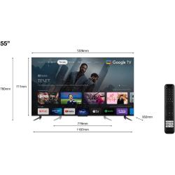 Televizor TCL 55C645 4K Ultra HD, QLED, Smart TV, diagonala 139 cm
