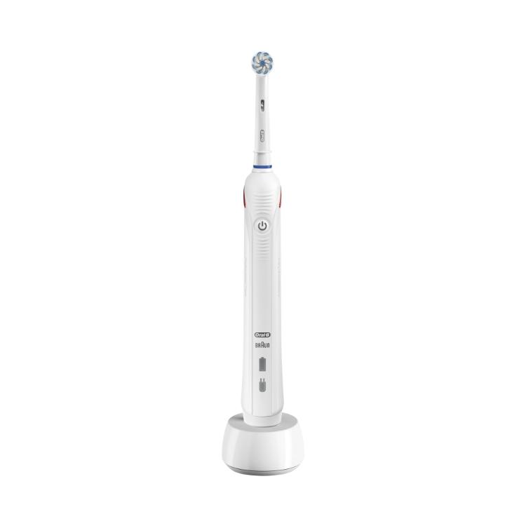 Električna zobna ščetka Oral-B PRO 2 Sensitive Ultra Thin White Handle_2