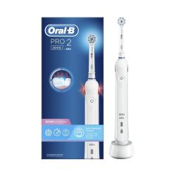 Električna zobna ščetka Oral-B PRO 2 Sensitive Ultra Thin White Handle_1