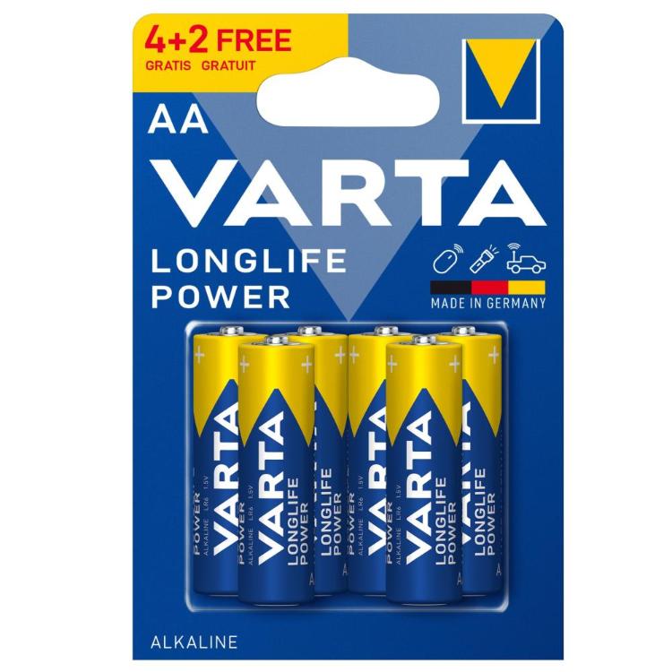 Baterijski vložek Varta LR06-1,5V 4+2/1 AA High energy