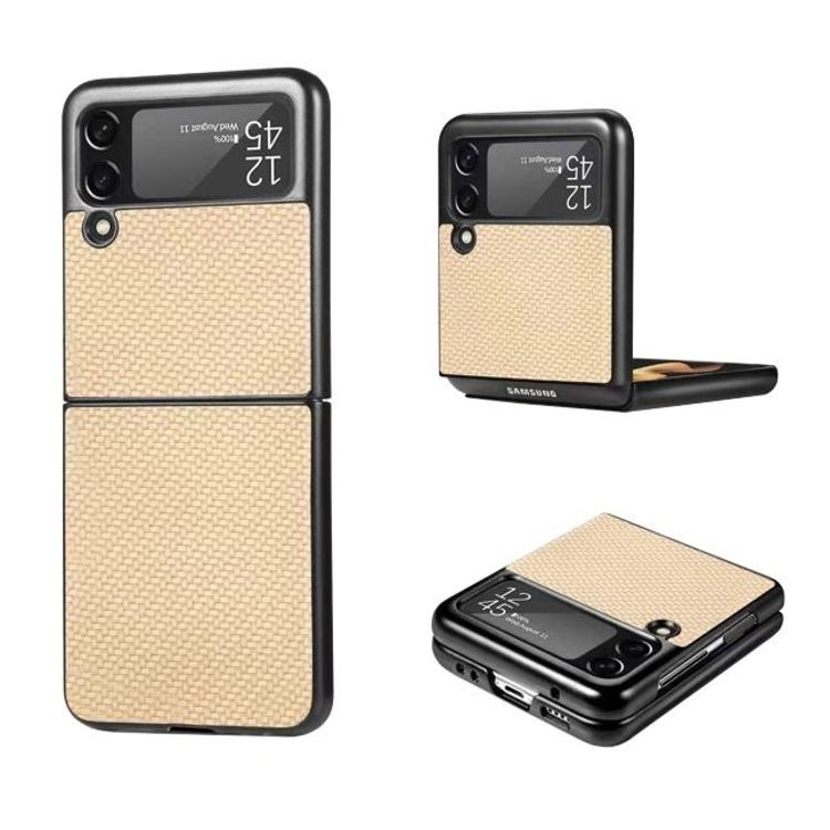 Samsung Galaxy Z Flip 3 5G - Okrasni pokrovček (81) - bež