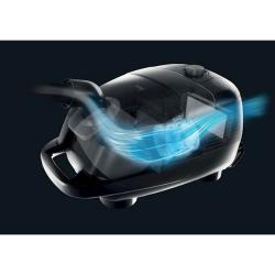 Vizualni prikaz pretoka zraka in filtracije znotraj sesalnika Hoover HE410H.