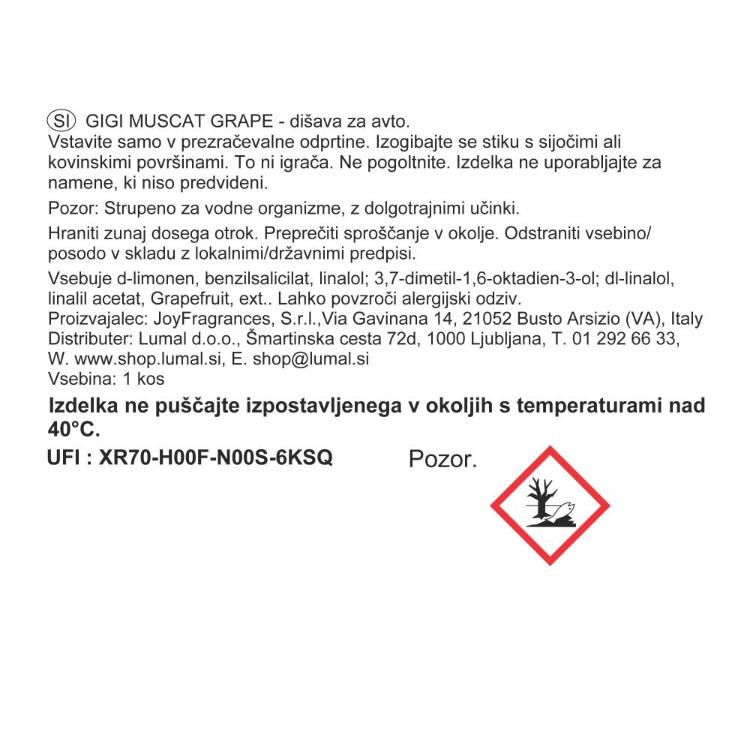 Osvežilec Mr&Mrs Fragrance Gigi, Muscat Grape_3