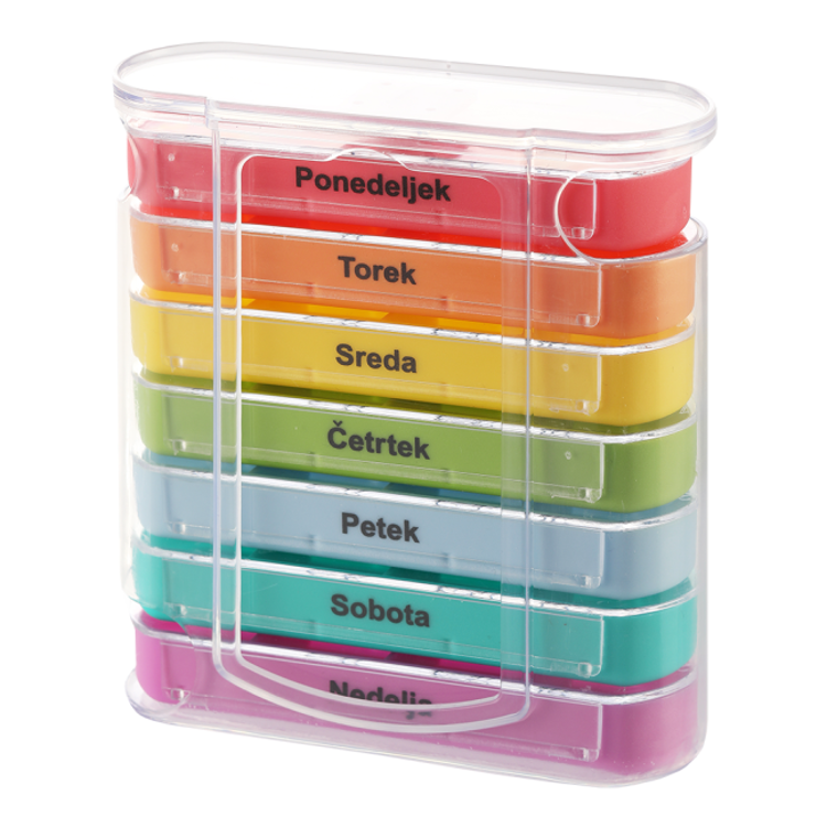 Tedenska posodica za tablete Mediblink Stela 4x/dan M012