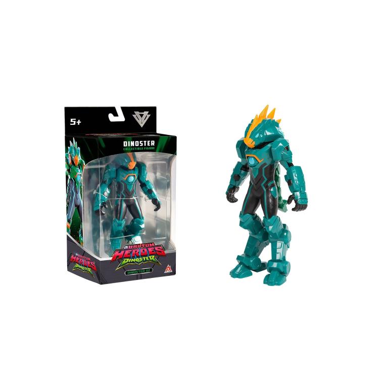 Copilot said: Akcijska figura Dinoster Oz v zelenem oklepu Quantum Heroes, v embalaži, primerna za otroke 5+.
