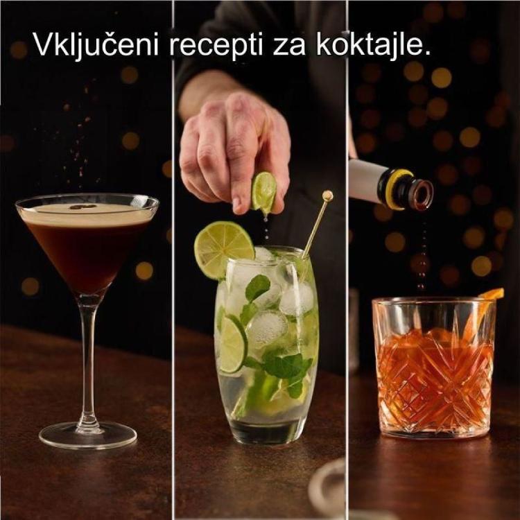 Koktejl set VonShef Parisian Green & Gold