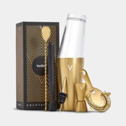 Koktejl set VonShef Parisian Green & Gold