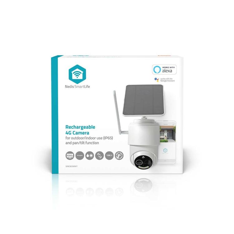 Pametna solarna kamera NEDIS SIMCBO50WT 4G FHD IP65