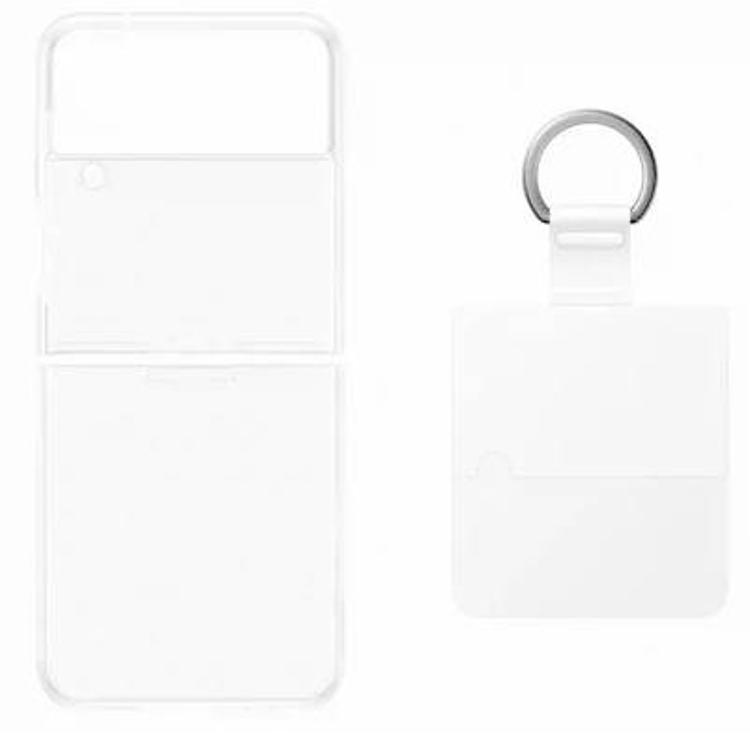Original ovitek z držalom Samsung Galaxy Z FLIP4, prozoren_1