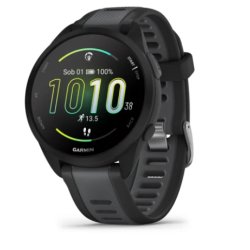 Pametna ura Garmin Forerunner 165 Music, črn/skrilasto siv