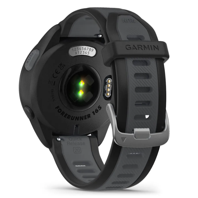 Pametna ura Garmin Forerunner 165 Music, črn/skrilasto siv