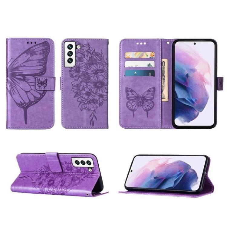 Samsung Galaxy S22+, preklopna torbica (WLGO-Butterfly), vijolična