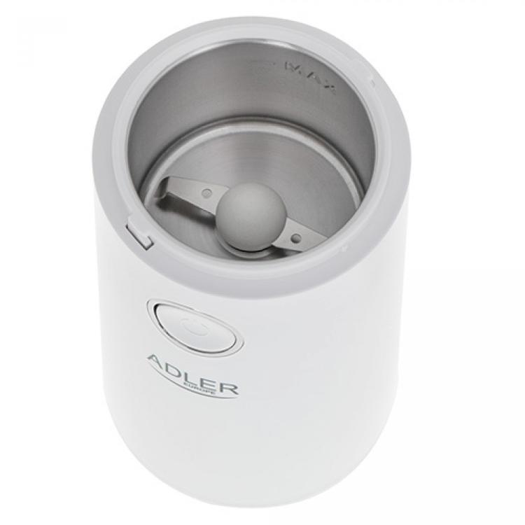 Mlinček za kavo Adler AD4446ws, 150 W, bel