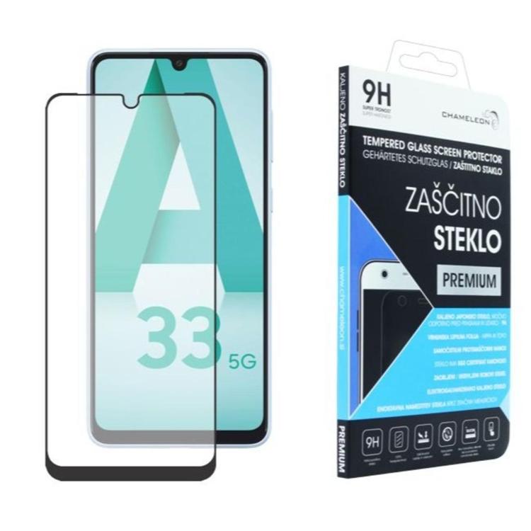 Zaščitno steklo Premium črno do roba (0,30) za Samsung Galaxy A33 5G