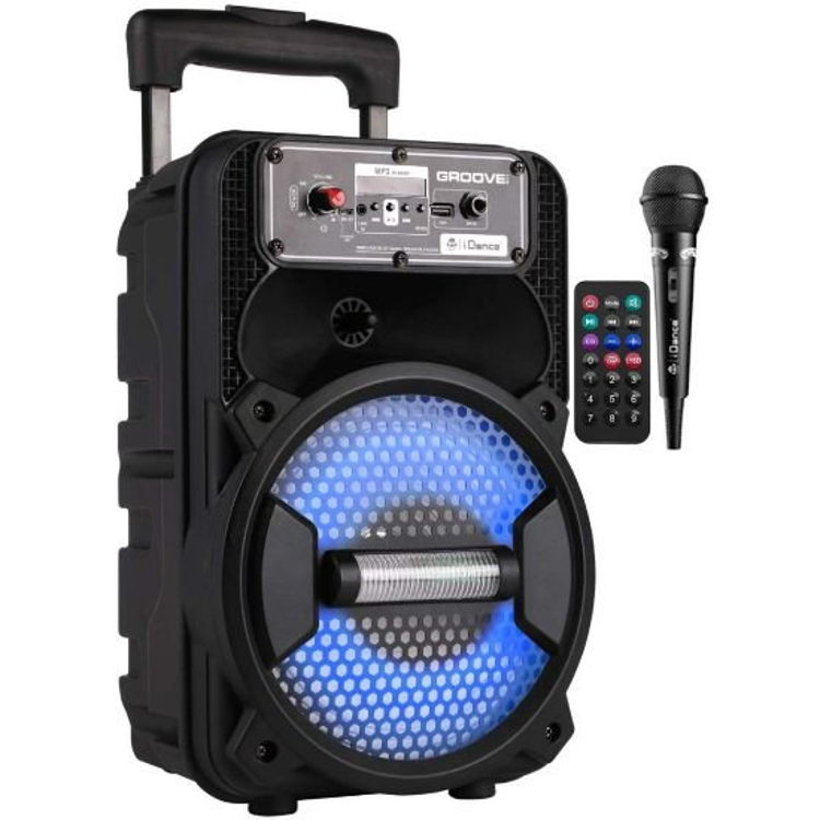 Prenosni zvočnik iDance Groove-119, 100 W, mikrofon, črna