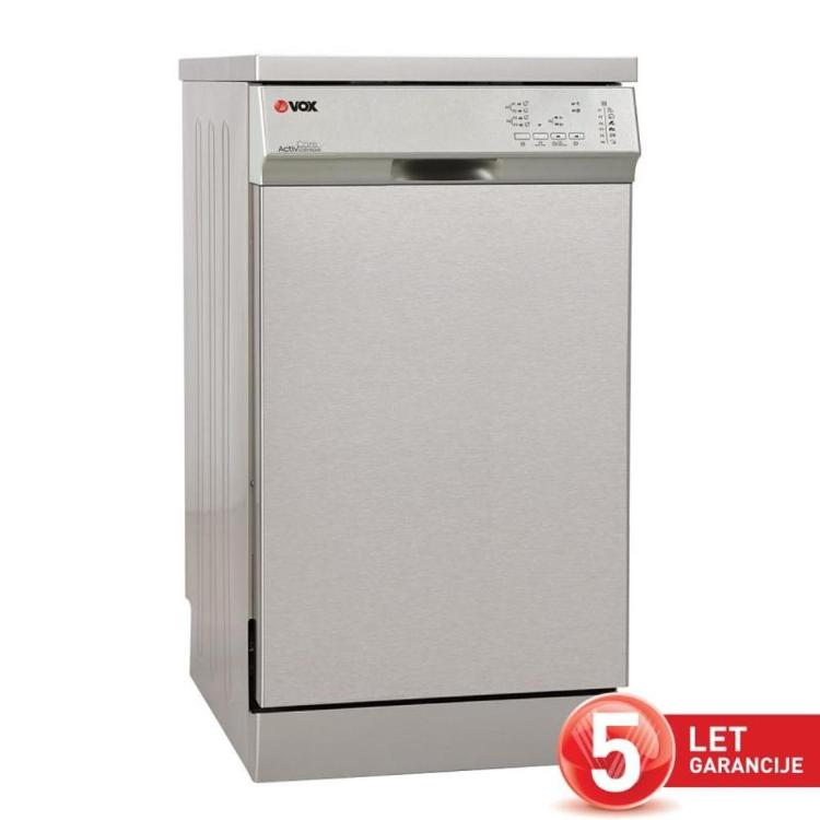 Pomivalni stroj VOX LC 10Y15C IX, E, 10 pogr., 6 programov, 45 cm, inox