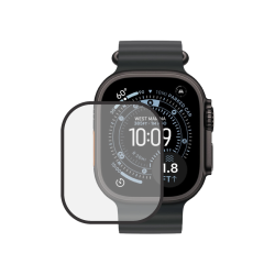  V ospredju je prozorno zaščitno hibridno steklo nameščeno na Apple Watch Ultra, blagovna znamka: Chameleon.