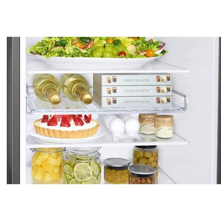 Hladilnik z zamrzovalnikom Samsung RB34C652EB1/EF, 185 cm, E, 341 l, dozirnik, črna