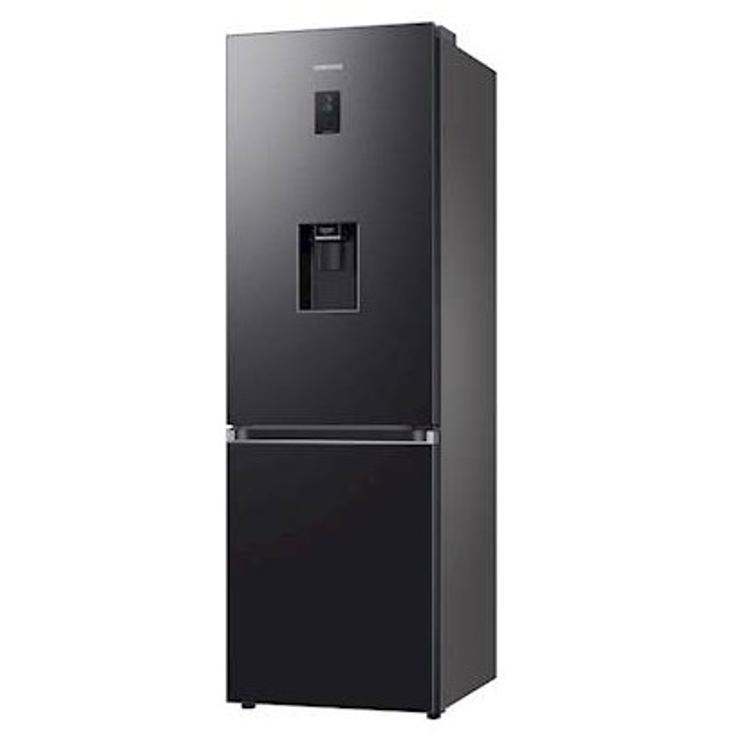 Hladilnik z zamrzovalnikom Samsung RB34C652EB1/EF, 185 cm, E, 341 l, dozirnik, črna