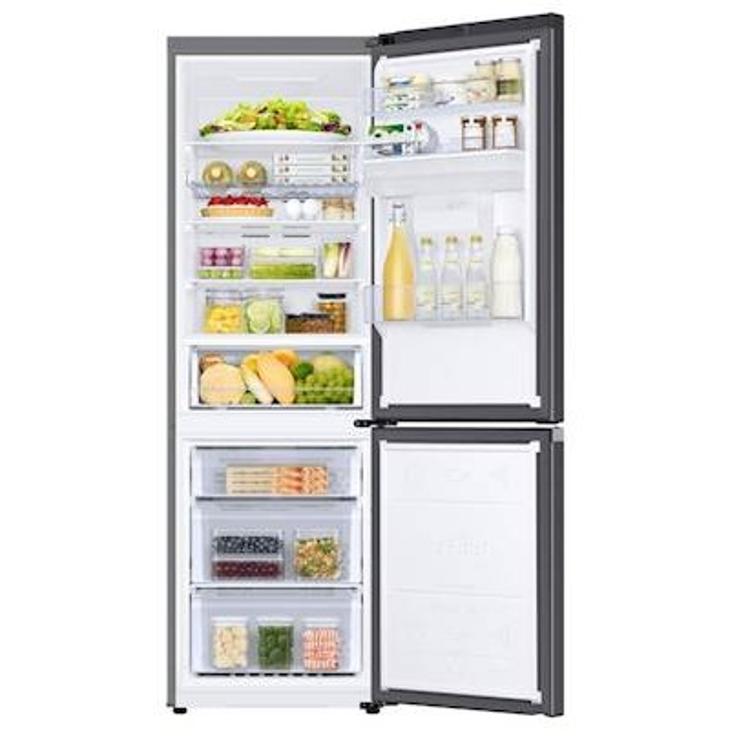 Hladilnik z zamrzovalnikom Samsung RB34C652EB1/EF, 185 cm, E, 341 l, dozirnik, črna