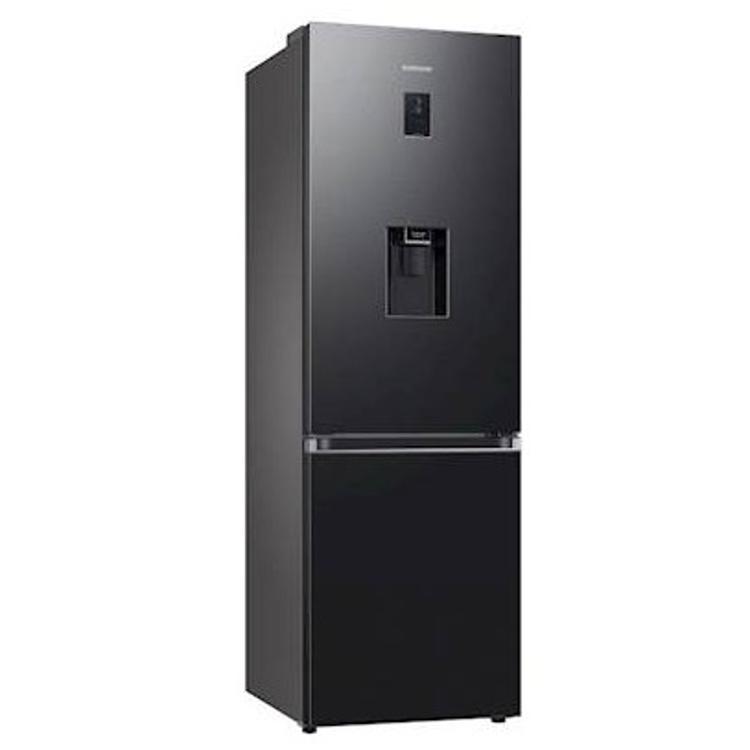 Hladilnik z zamrzovalnikom Samsung RB34C652EB1/EF, 185 cm, E, 341 l, dozirnik, črna