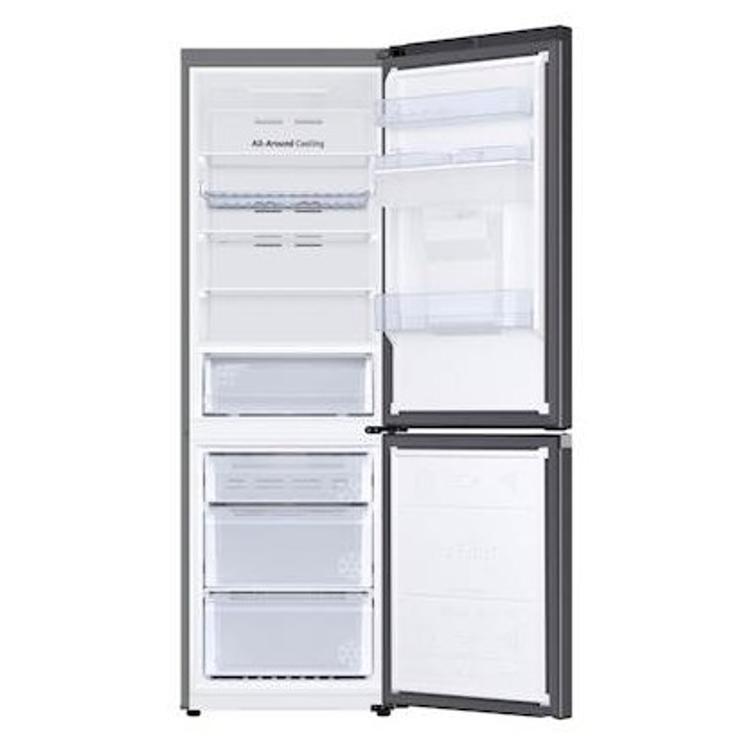 Hladilnik z zamrzovalnikom Samsung RB34C652EB1/EF, 185 cm, E, 341 l, dozirnik, črna