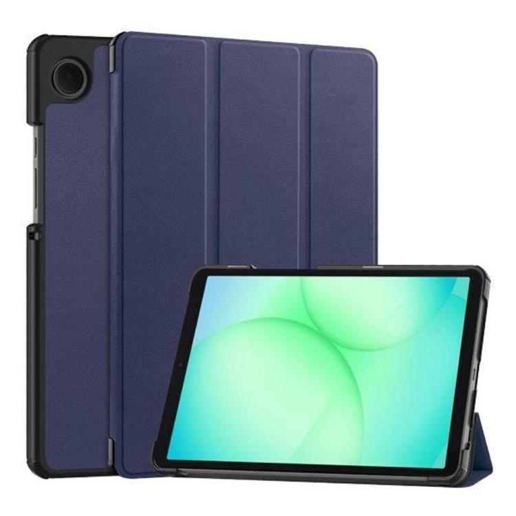 Modra preklopna torbica za tablični računalnik Samsung Galaxy Tab A11/A9 8.7 (X135/X115) z zaščito zaslona in funkcijo stojala.