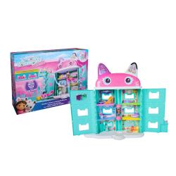 Hiša za punčke Gabby's Dollhouse: The Movie z več nadstropji, pohištvom, dvigalom in dodatki, za otroke 3+.