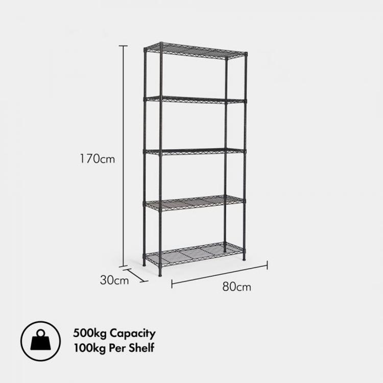 Kompaktne dimenzije 170 × 80 × 30 cm omogočajo učinkovito organizacijo prostora tudi v manjših prostorih.