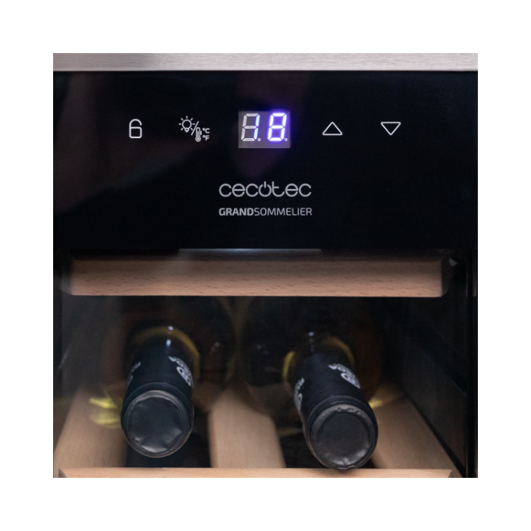 Vinska vitrina Cecotec GrandSommelier 1250, CoolWood, Compressor