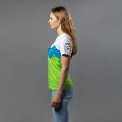 Ženska navijaška majica Peak SLW-31P, zeleno-bela, velikost XL