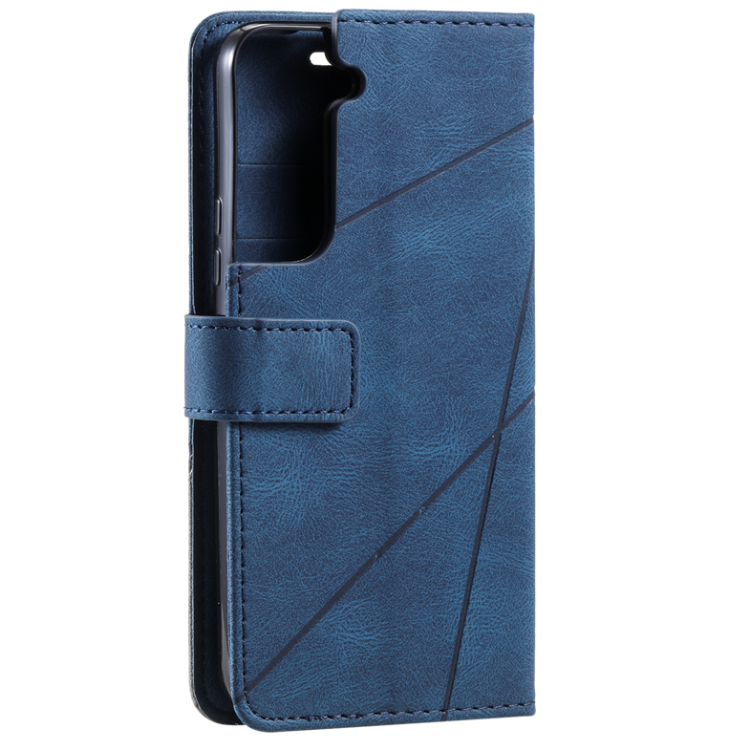 Samsung Galaxy S22, preklopna torbica (WLGO-Lines), modra_2