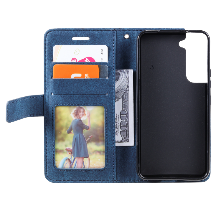 Samsung Galaxy S22, preklopna torbica (WLGO-Lines), modra_6
