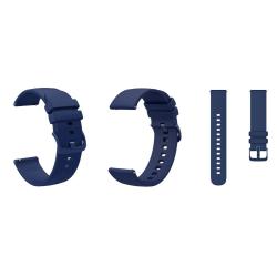 Silikonski pašček 22 mm, Fresh temno moder, za pametno uro