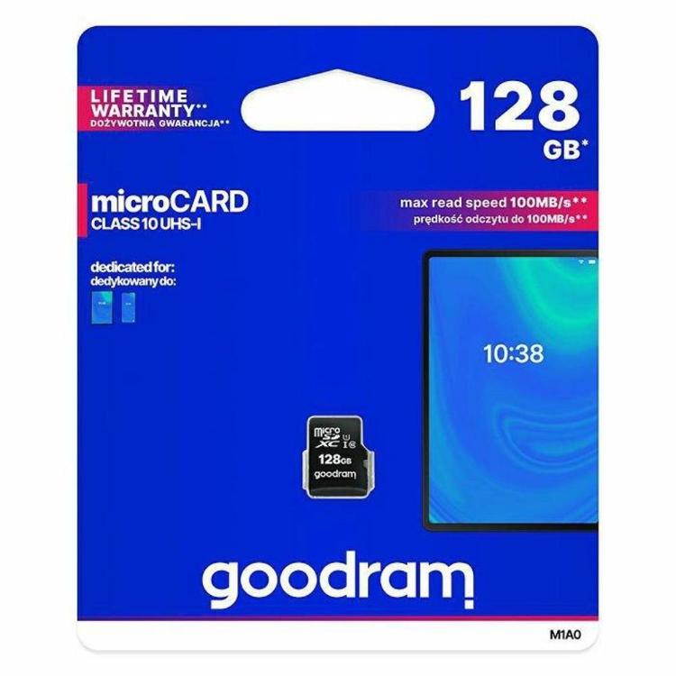 Spominska kartica MicroSD Goodram 128GB, 100MB/s, M1A M1AA-1280R12