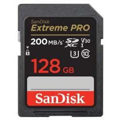 Spominska kartica Sandisk MicroSDXC 128GB Extreme Pro, 200 / 90MB / s, UHS-I, C10, U3, V30