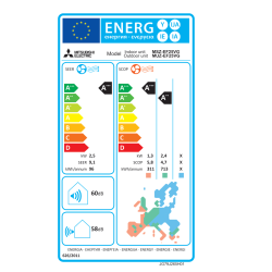 Klima Mitsubishi MSZ-EF25VGKS/MUZ-EF25VG, 2,5kW, srebrna_2