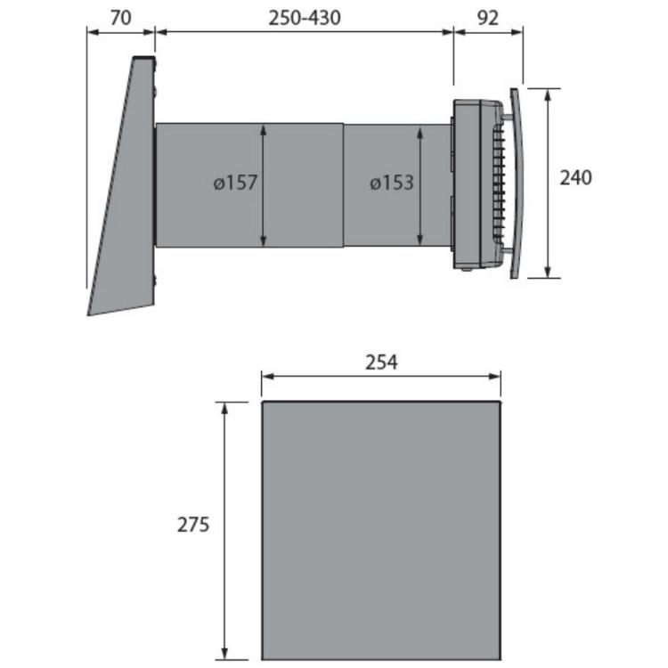 Prezračevanje z rekuperacijo SIKU RA1-85 V2 Twin fresh Comfo_2