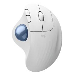 Brezžična ergonomska sledilna miška Logitech MX Ergo S z natančno sledilno kroglico (trackball) omogoča udobno delo, zmanjšuje premikanje roke in povečuje produktivnost pri dolgotrajni uporabi.