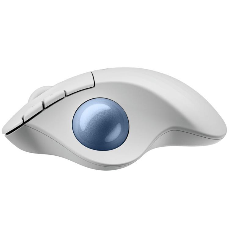 Logitech MX Ergo S z nastavljivim nagibom, programabilnima gumboma in napredno sledilno kroglico omogoča natančen nadzor kazalca ter učinkovito delo tudi v omejenem delovnem prostoru.