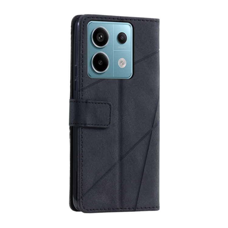 Preklopna torbica za Xiaomi Redmi Note 13 Pro, WLGO-Lines, črna
