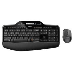 Brezžična tipkovnica Logitech MK710 + miška, črna