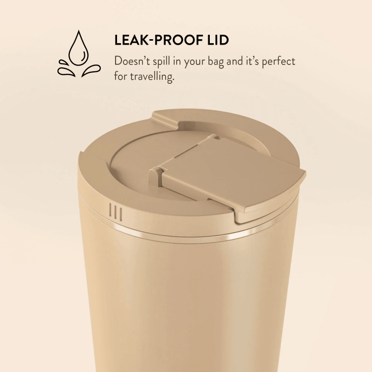 Termo lonček BURGA, 470 ML, Tan