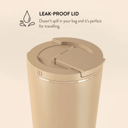 Termo lonček BURGA, 470 ML, Tan
