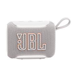 JBL GO5 kompakten zvočnik spredaj z velikim logotipom na mreži