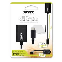 Pretvornik PORT USB-C v VGA, resolucija: 1920 x 1200 ali 1080p