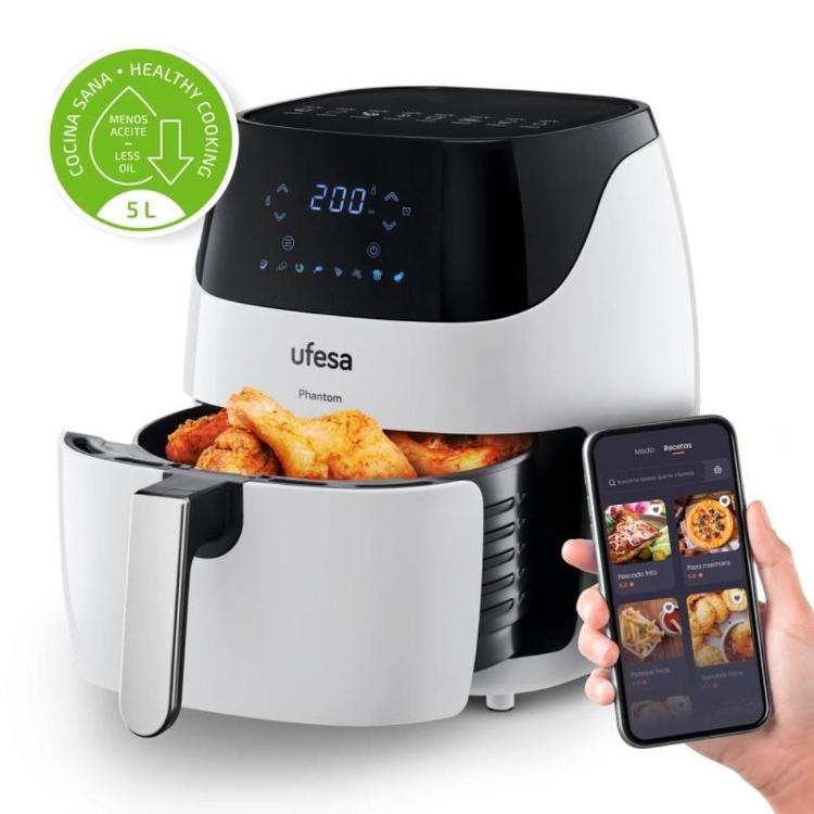 Digitalni zračni cvrtnik z WiFi Ufesa Phantom 5L, bel